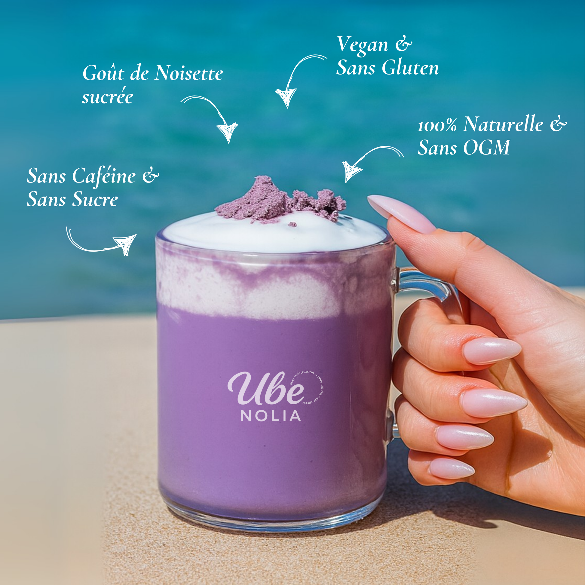 Poudre d'Ube des Philippines pour Latte Ube Nolia