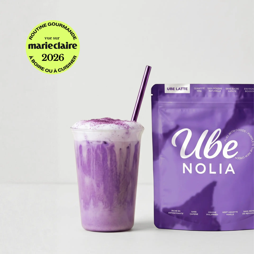 Ube Nolia poudre d'ube avec Ube Latte, vue sur Marie Claire 2026