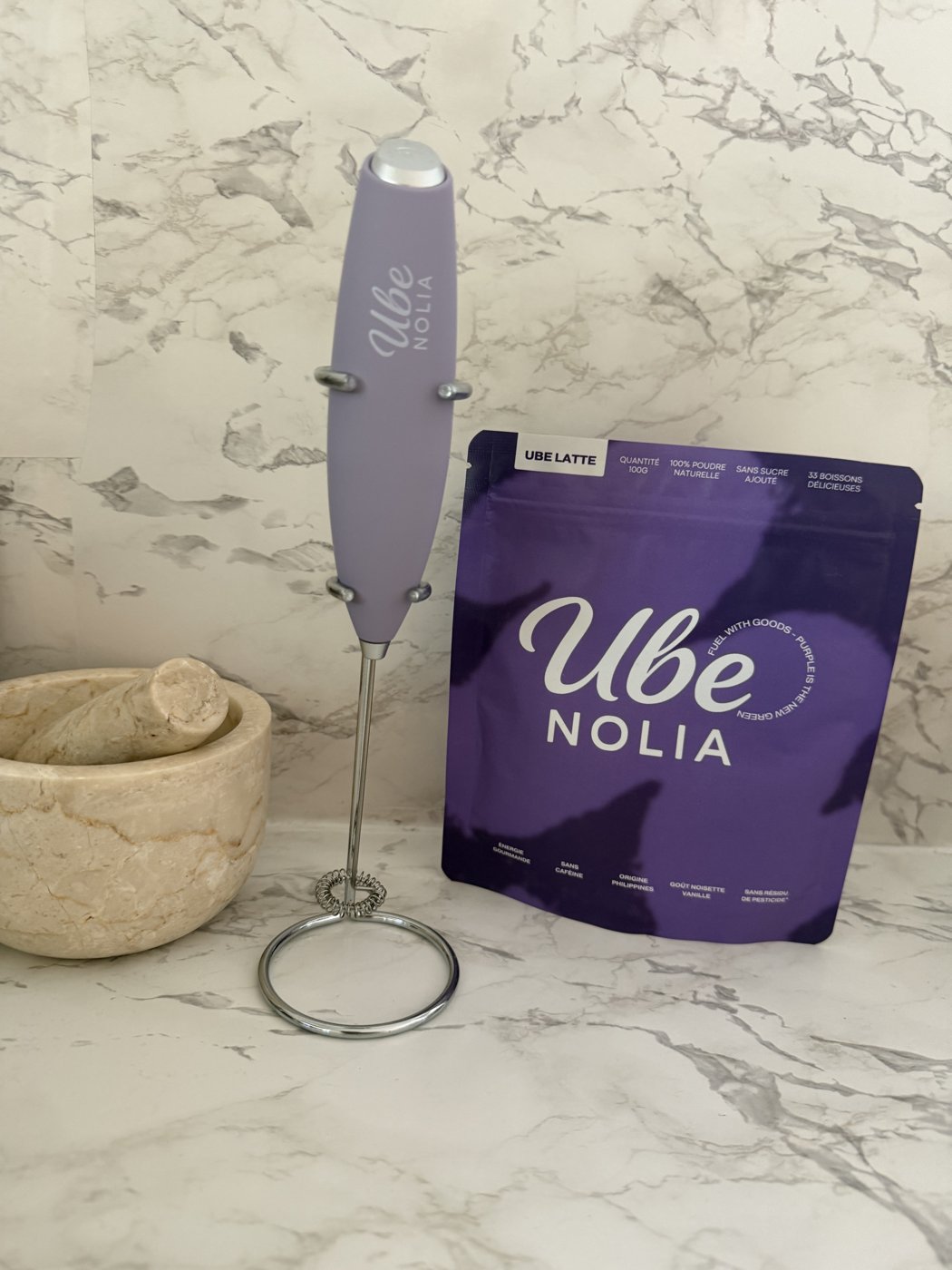 Ube Nolia ube latte photo shared by Sophie L.