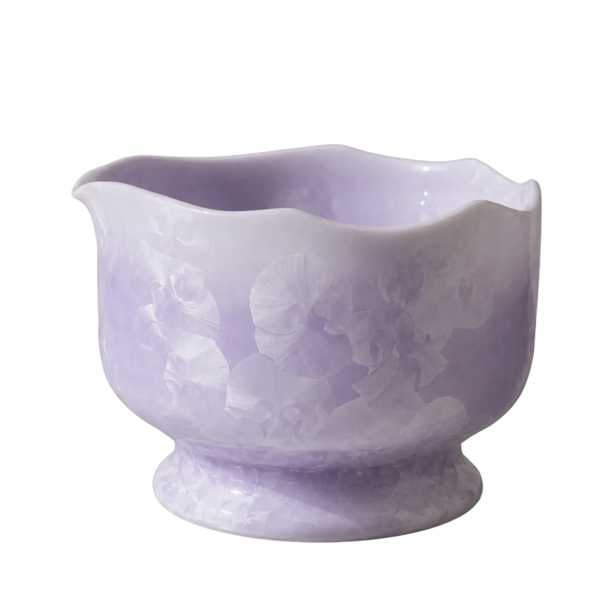 Bol en céramique fait main Ube Nolia pour poudre d'ube