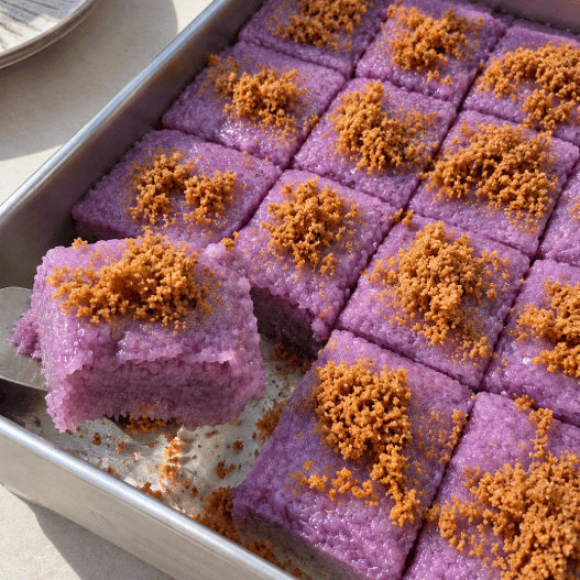 Ube Biko: The Sticky Rice Cake of Celebrations - Ube Nolia