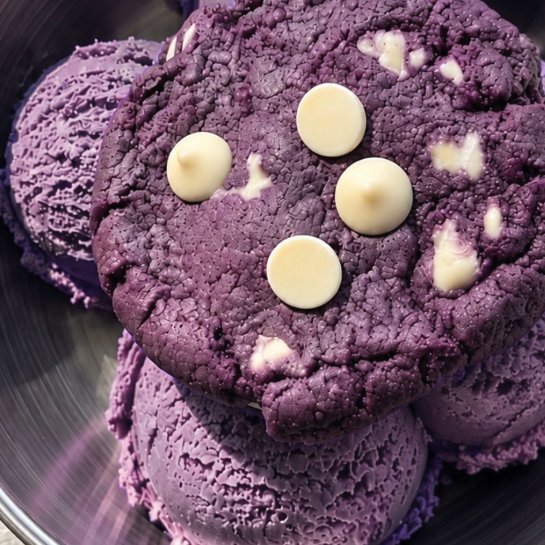 The Ultimate Ube Ice Cream Cookie - No Churn