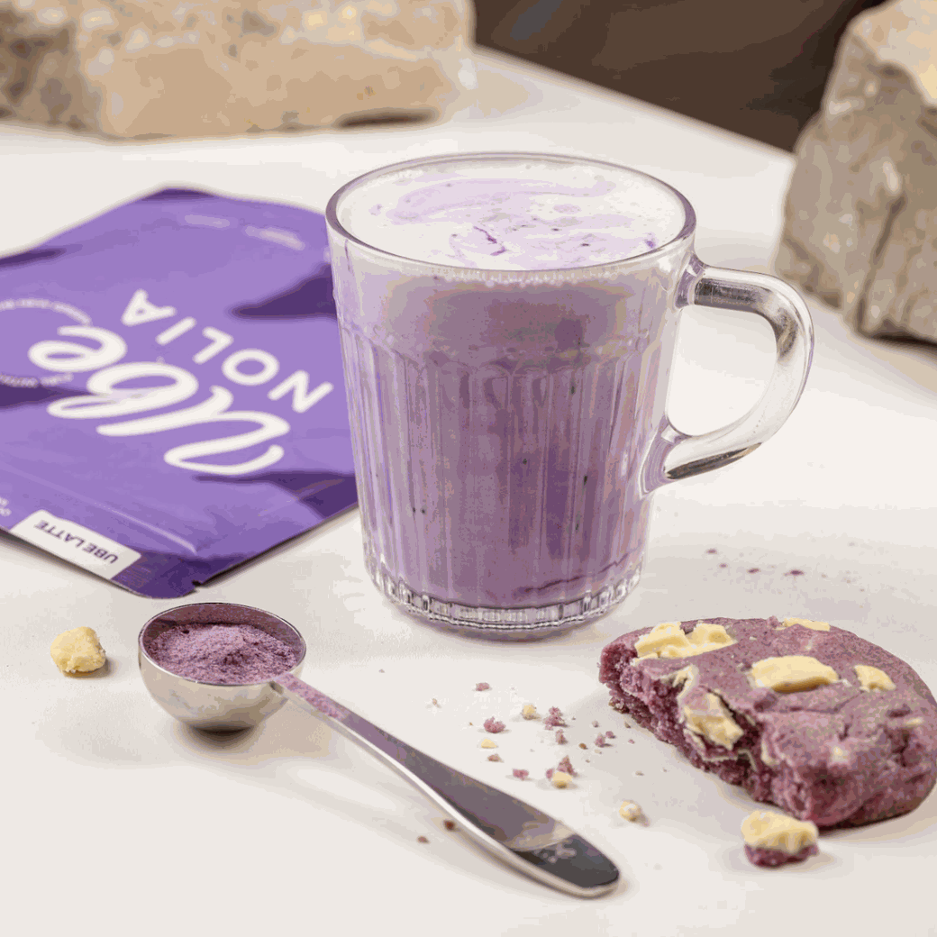 Miltä ube maistuu – filippiiniläisen purppurajamin keksi-vaniljamaku | Ube Nolia