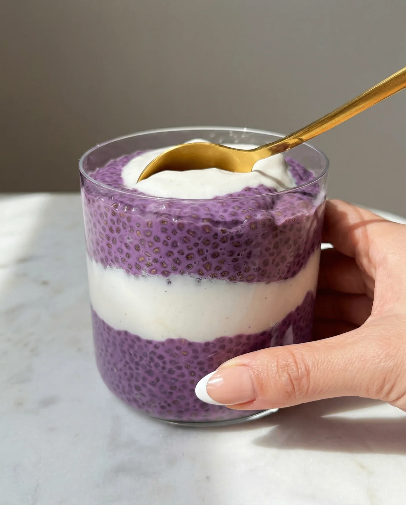Ube Chia Pudding: Enkelt lila frukostrecept