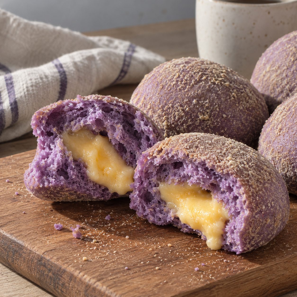 Ube Cheese Pandesal Recipe