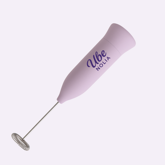 fouet electrique pour préparer un ube latte ube nolia