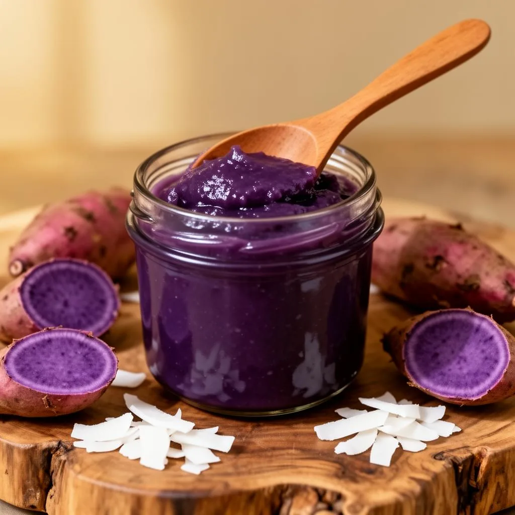 Ube halaya -resepti – filippiiniläinen violetti jamssihillo valmistettu puhtaasta ube-jauheesta | Ube Nolia